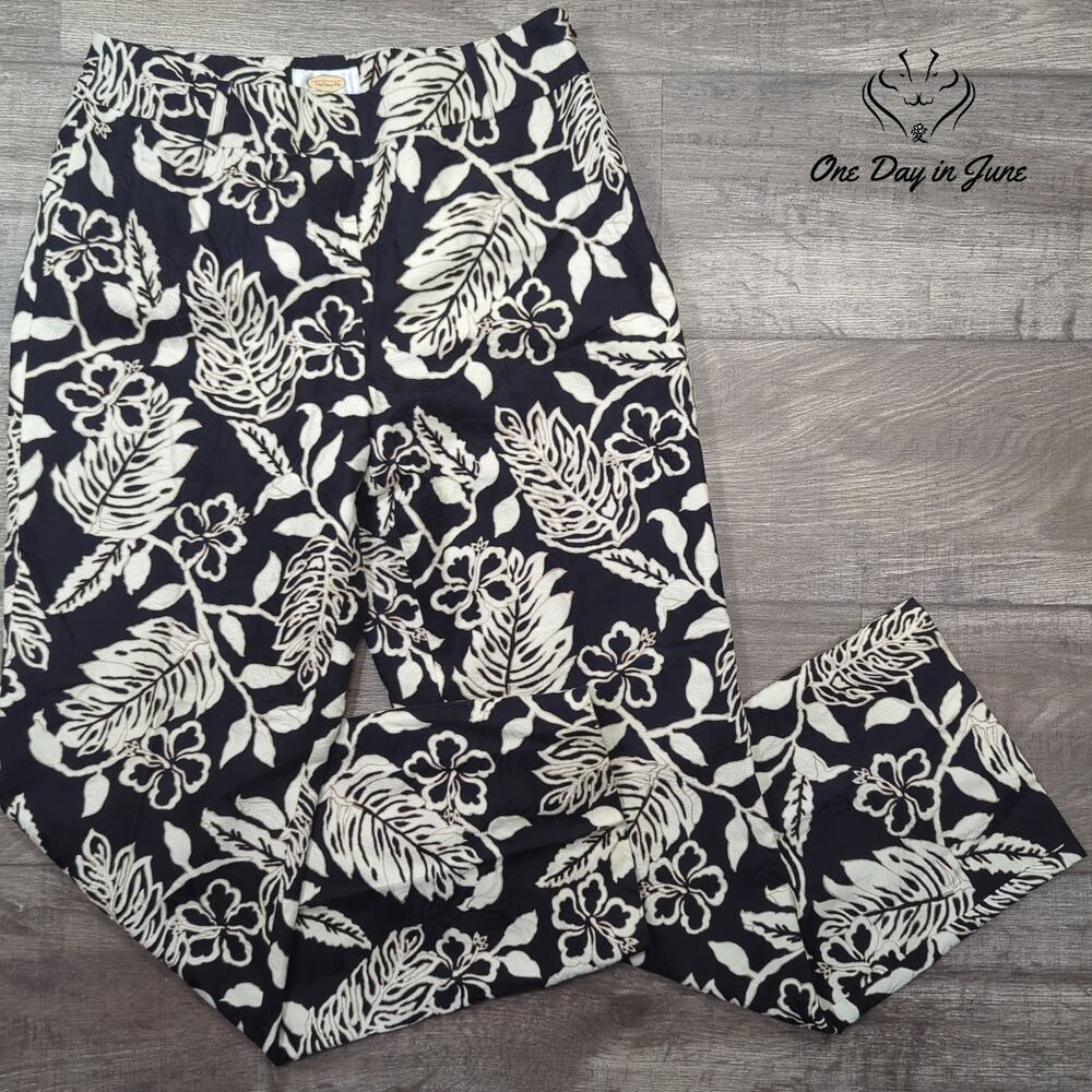 Talbots Floral Dress Pants Size 10
